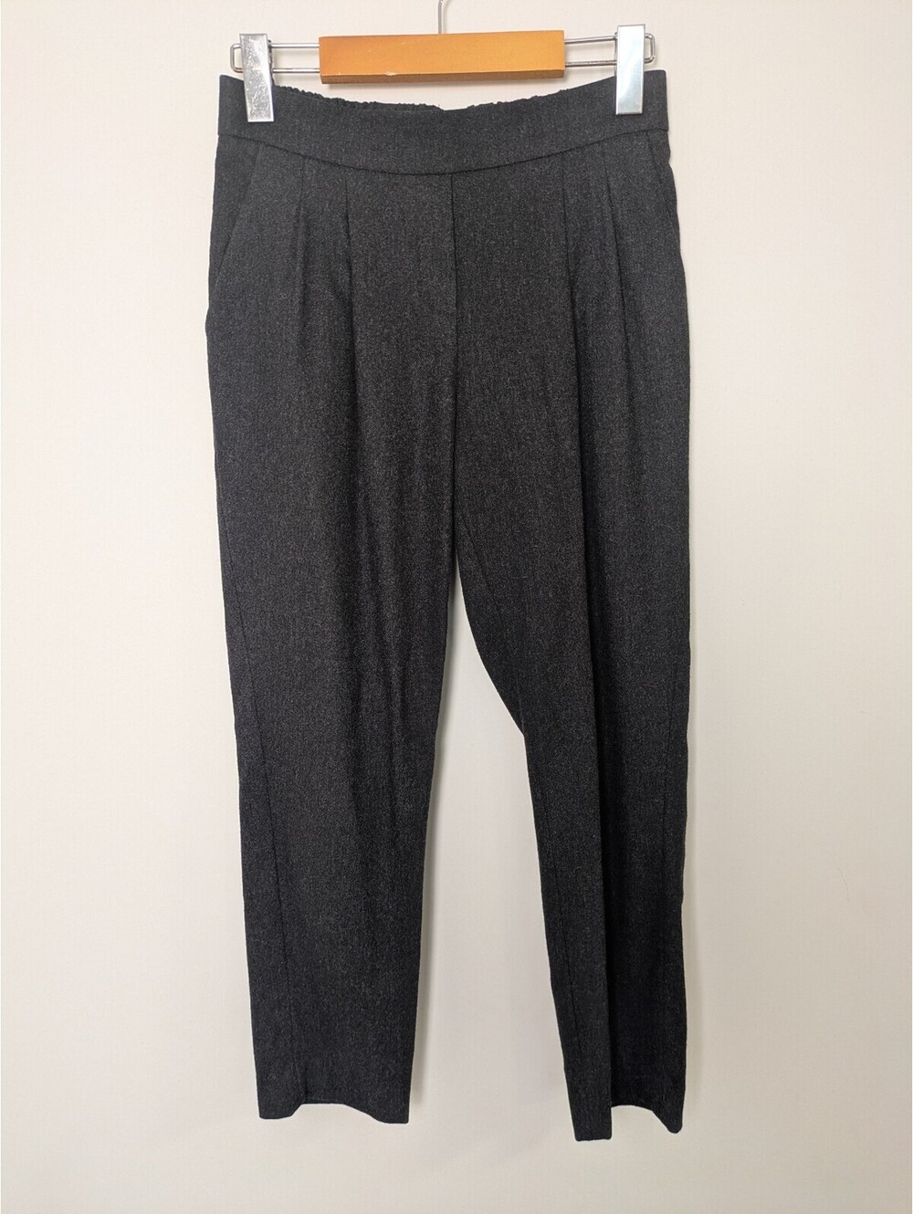 Babaton Charcoal Gray Pleated Trousers Size 0 High Waisted Business Casual Pants